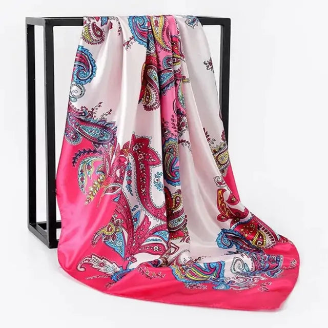 Elegant Women's Silk Scarf - Luxurious & Versatile
