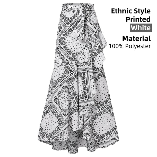 Chic Ladies' Ruffled Skirt - Casual & Breezy Fit