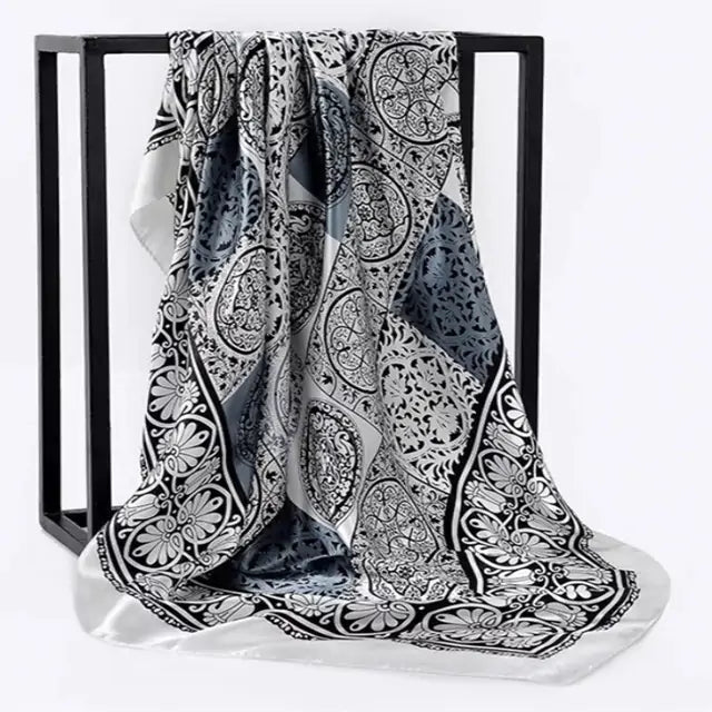 Elegant Women's Silk Scarf - Luxurious & Versatile