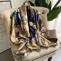 Elegant Luxury Silk Scarf - Versatile & Sophisticated
