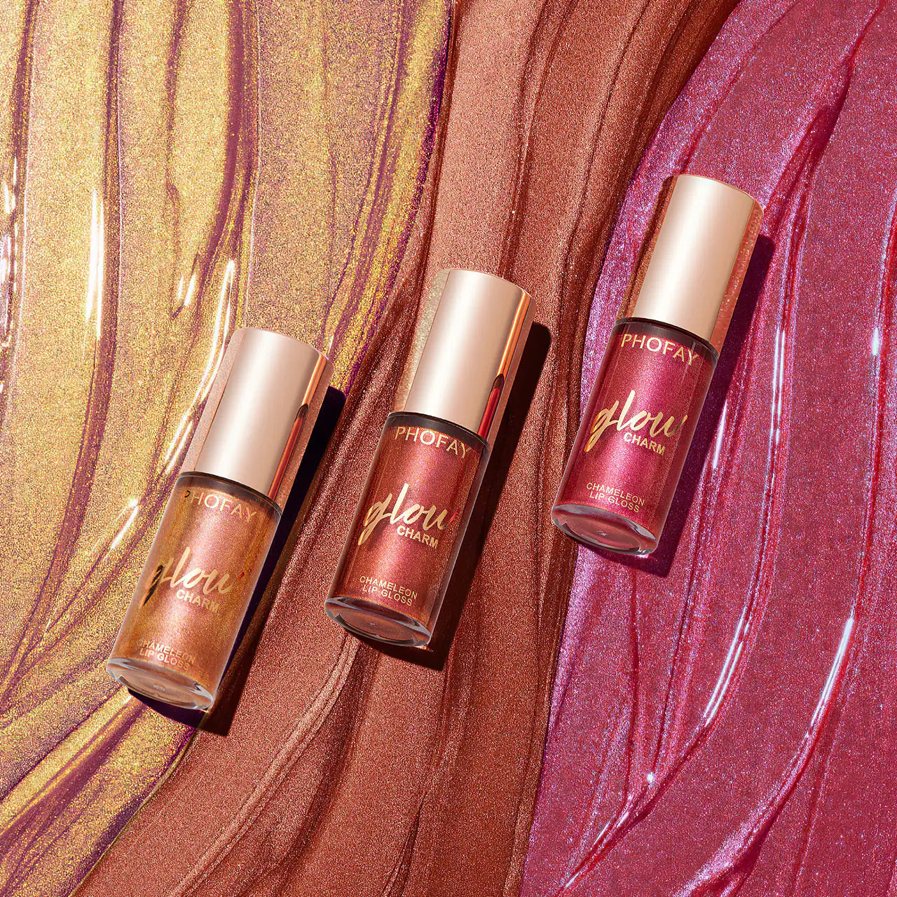 PHOFAY Moisturizing Shimmer Lip Gloss - Pure Glamour
