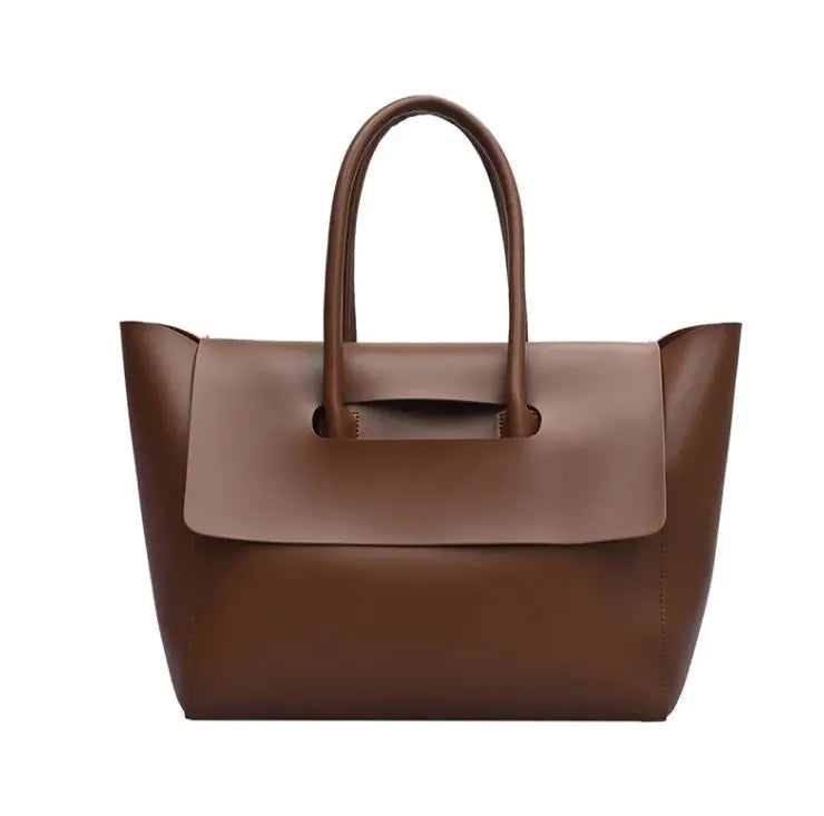 Elegant Women's PU Leather Shoulder Bag - Large Capacity & Stylish