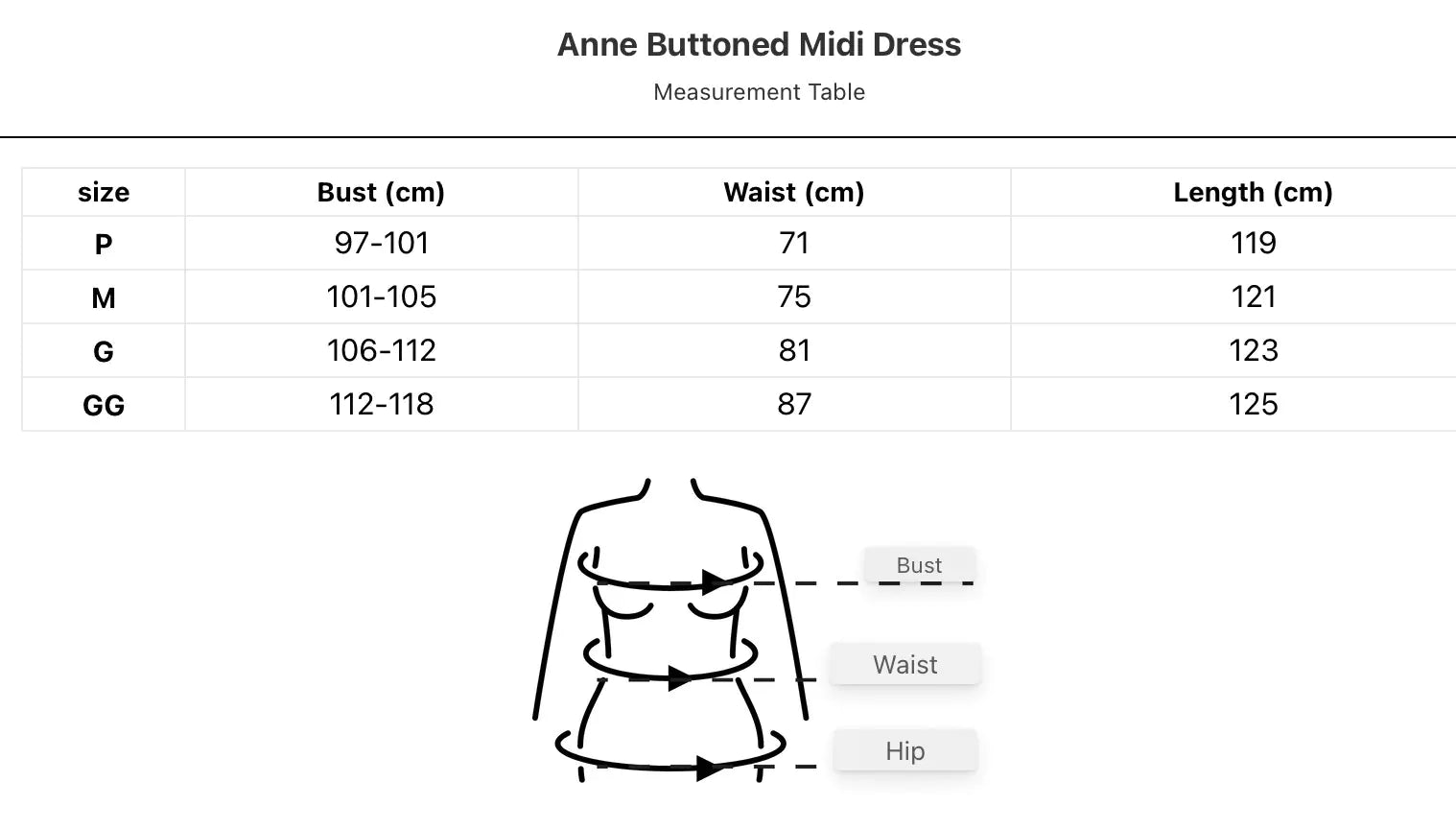 Chic Midi Dress with Button Detail - Anne Collection
