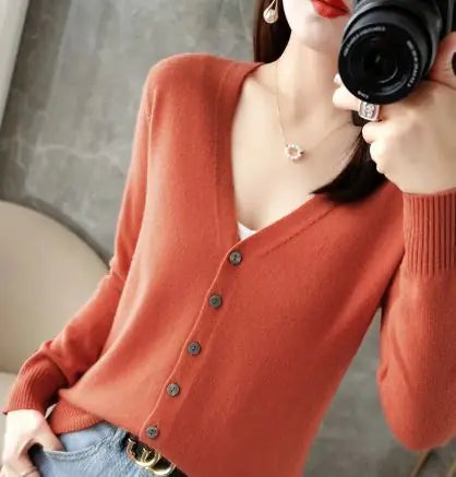 Chic Button Up Cardigan in Multiple Shades