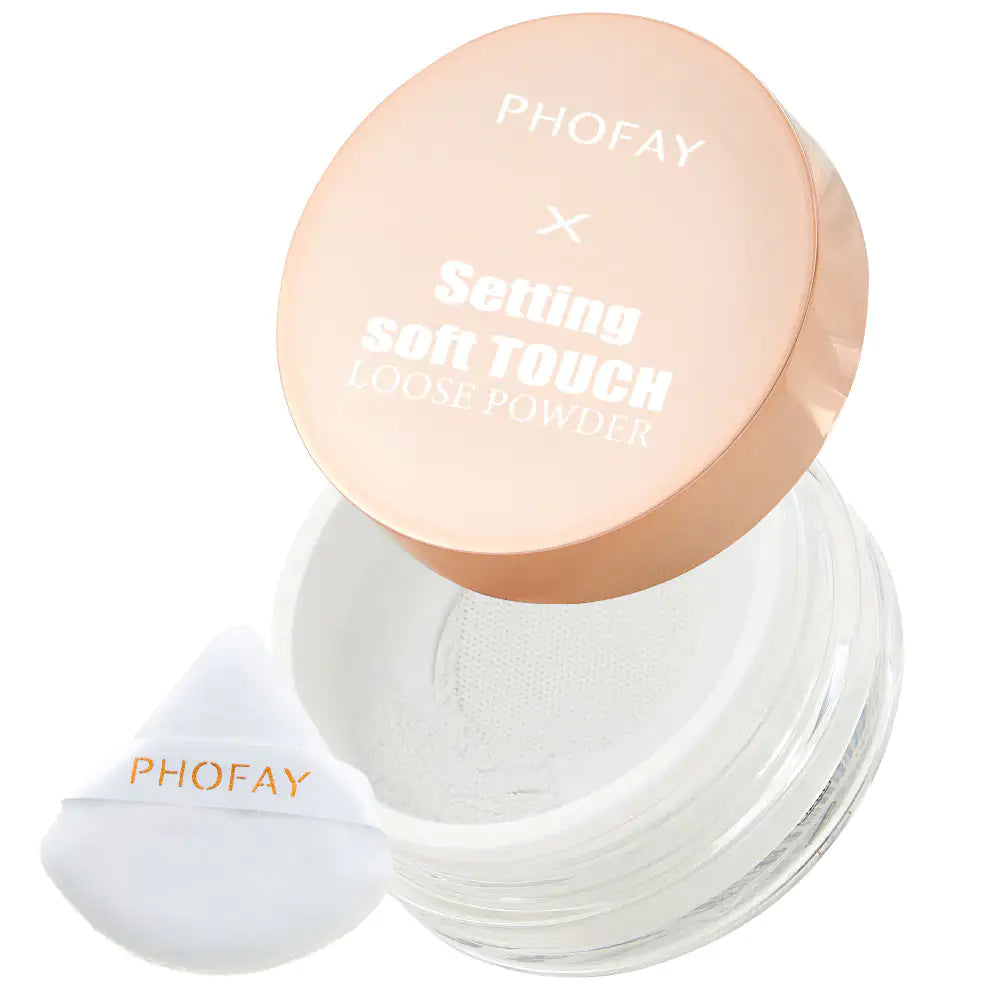 PHOFAY Soft Touch Loose Powder - Long-Lasting, Sweatproof