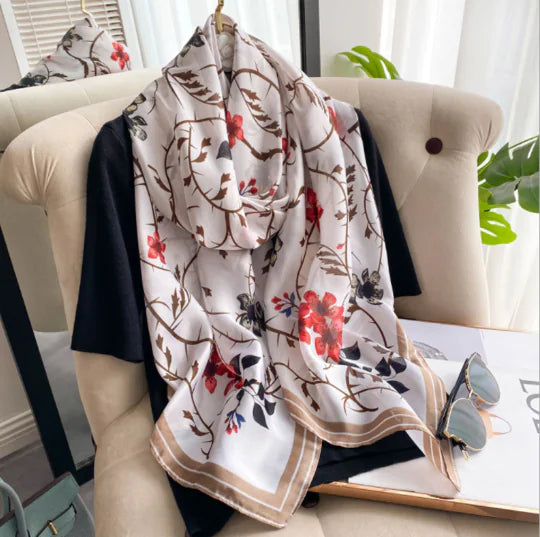 Elegant Luxury Silk Scarf - Versatile & Sophisticated