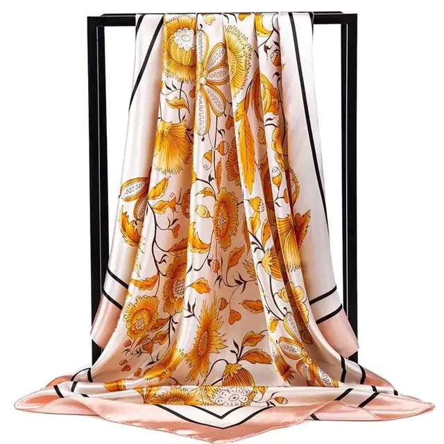 Elegant Women's Silk Scarf - Luxurious & Versatile