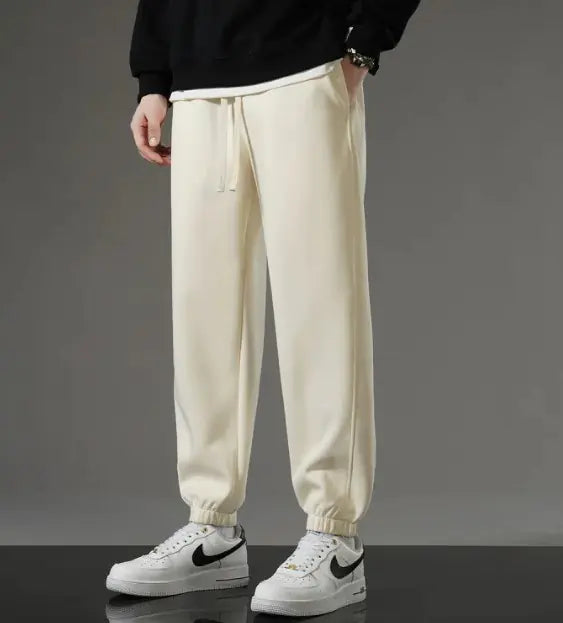 Men's All-Match Flat-Leg Casual Pants - Versatile & Comfortable
