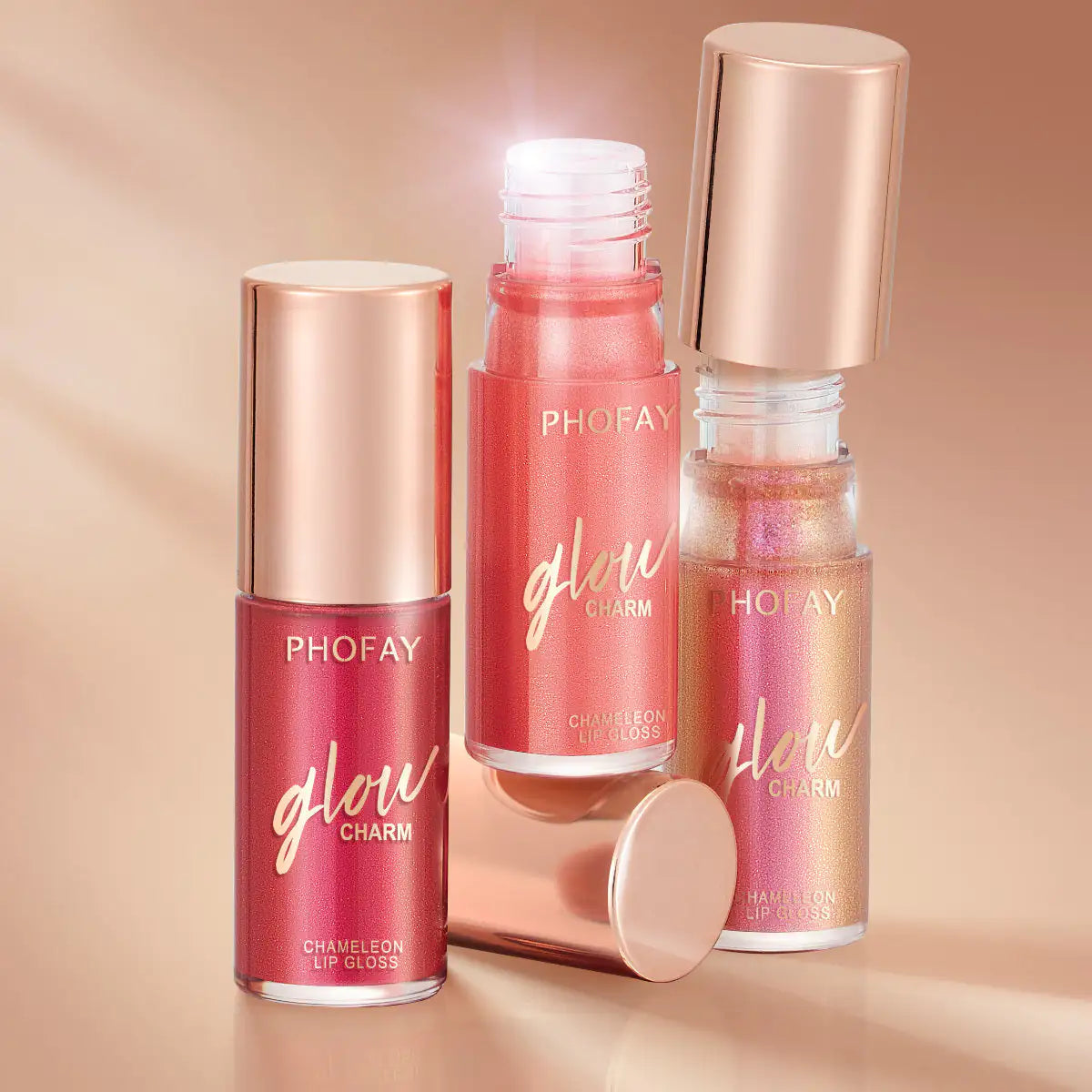 PHOFAY Moisturizing Shimmer Lip Gloss - Pure Glamour