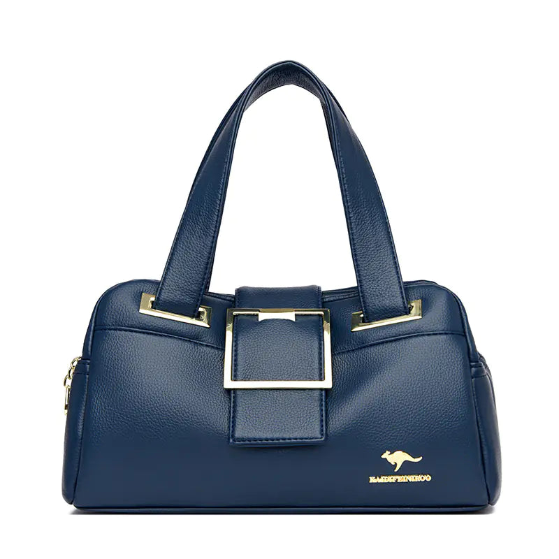 Multi-Compartment Crossbody Tote Bag