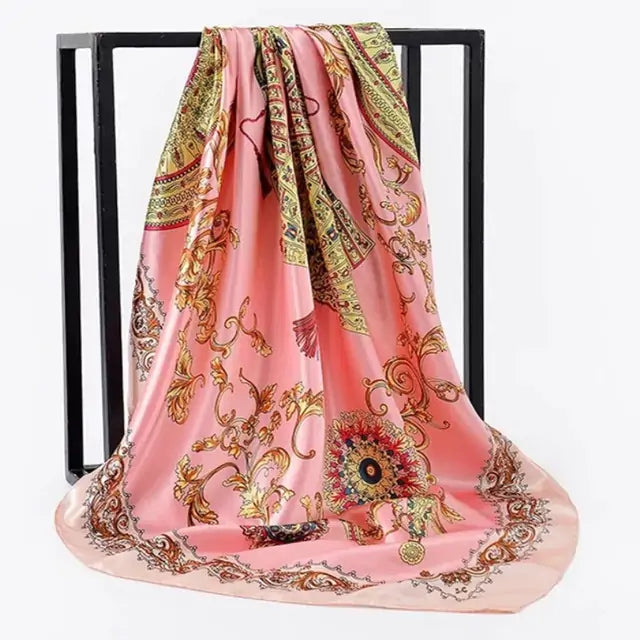 Elegant Women's Silk Scarf - Luxurious & Versatile