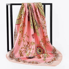 Elegant Women's Silk Scarf - Luxurious & Versatile