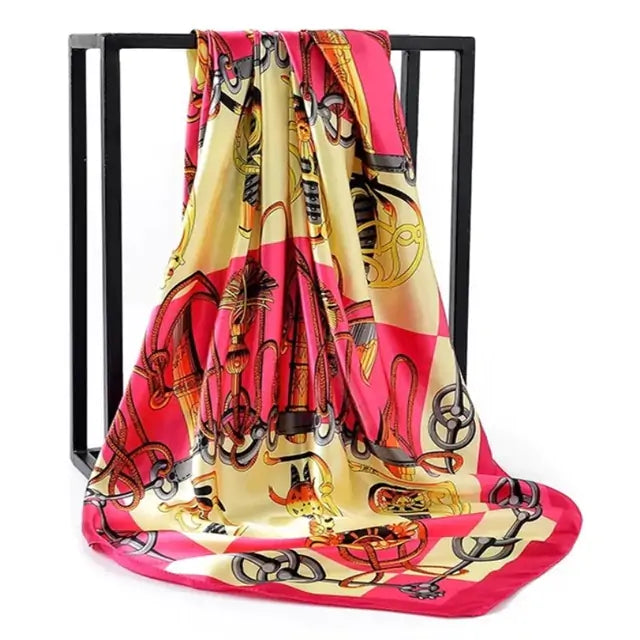 Elegant Women's Silk Scarf - Luxurious & Versatile