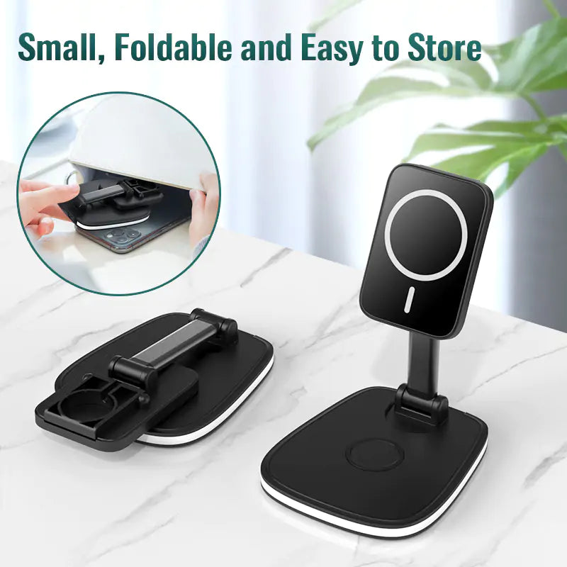 TriMag™ 3-in-1 Magnetic Folding Wireless Charger