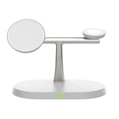 Magnetic 3-in-1 Desktop Wireless Charger - 15W