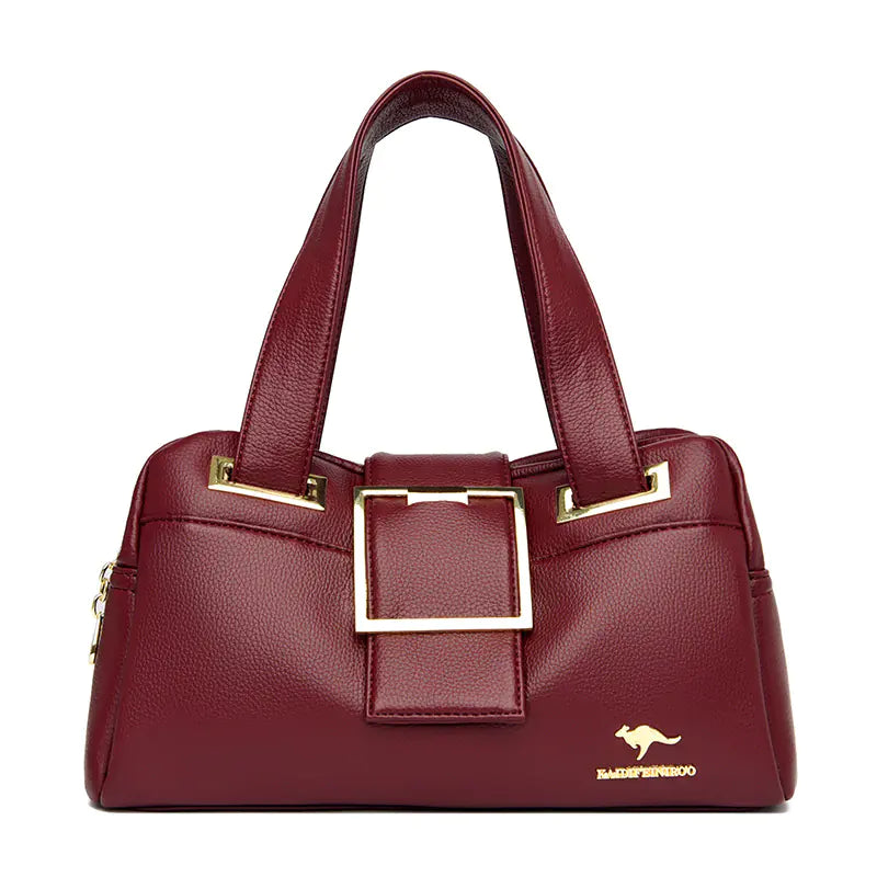 Multi-Compartment Crossbody Tote Bag