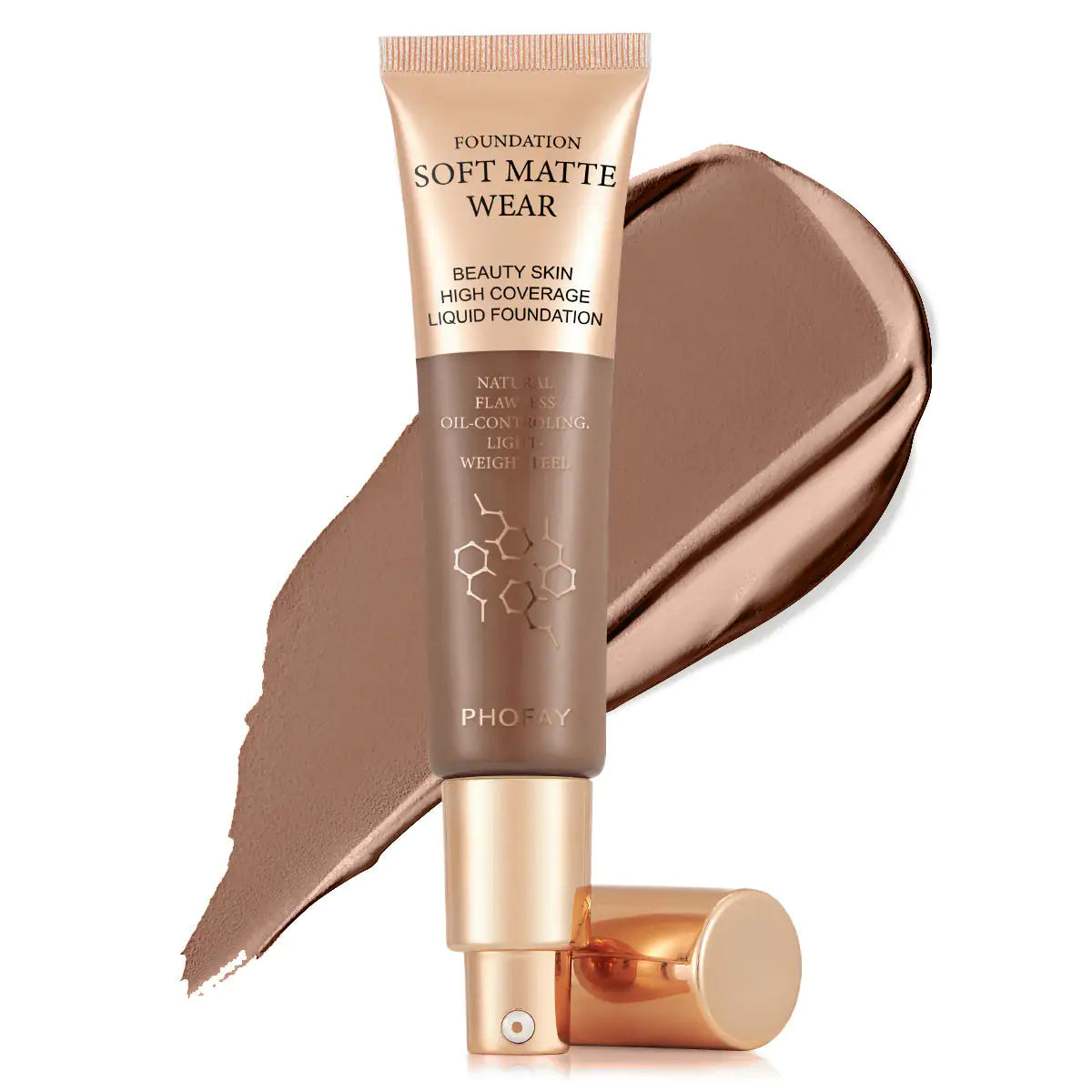 PHOFAY Full Coverage Foundation | Oil-Control & Lightweight