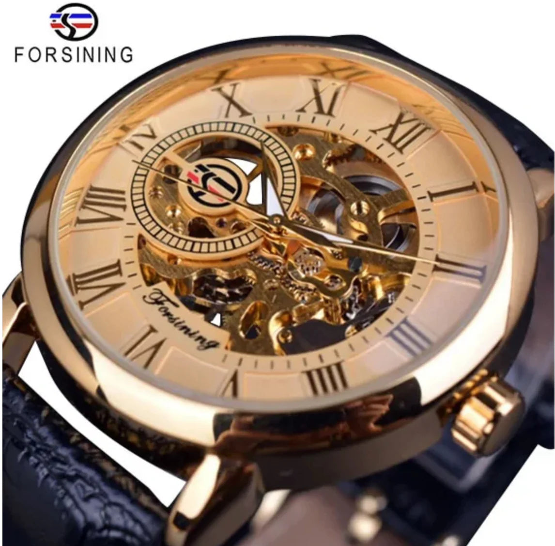 Luxury Men's Skeleton Dial Watch