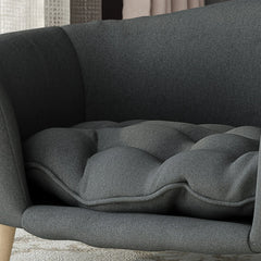 Luxurious Mid-Century Modern Dog Bed in Dark Gray