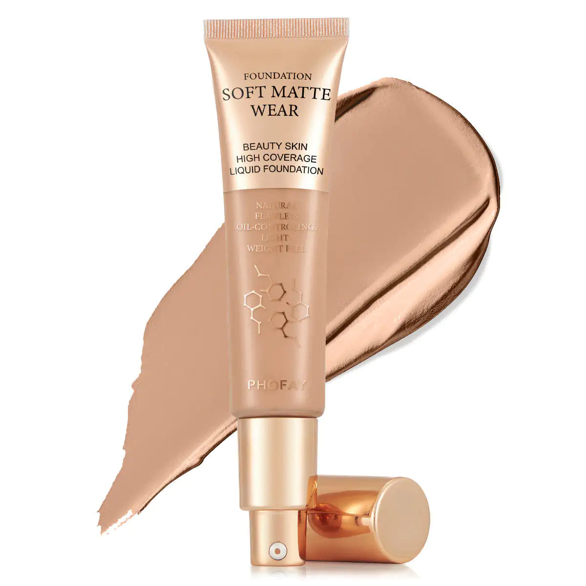 PHOFAY Full Coverage Foundation | Oil-Control & Lightweight