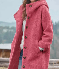 Elegant Women's Tweed Trench Coat – Chic Winter Wear
