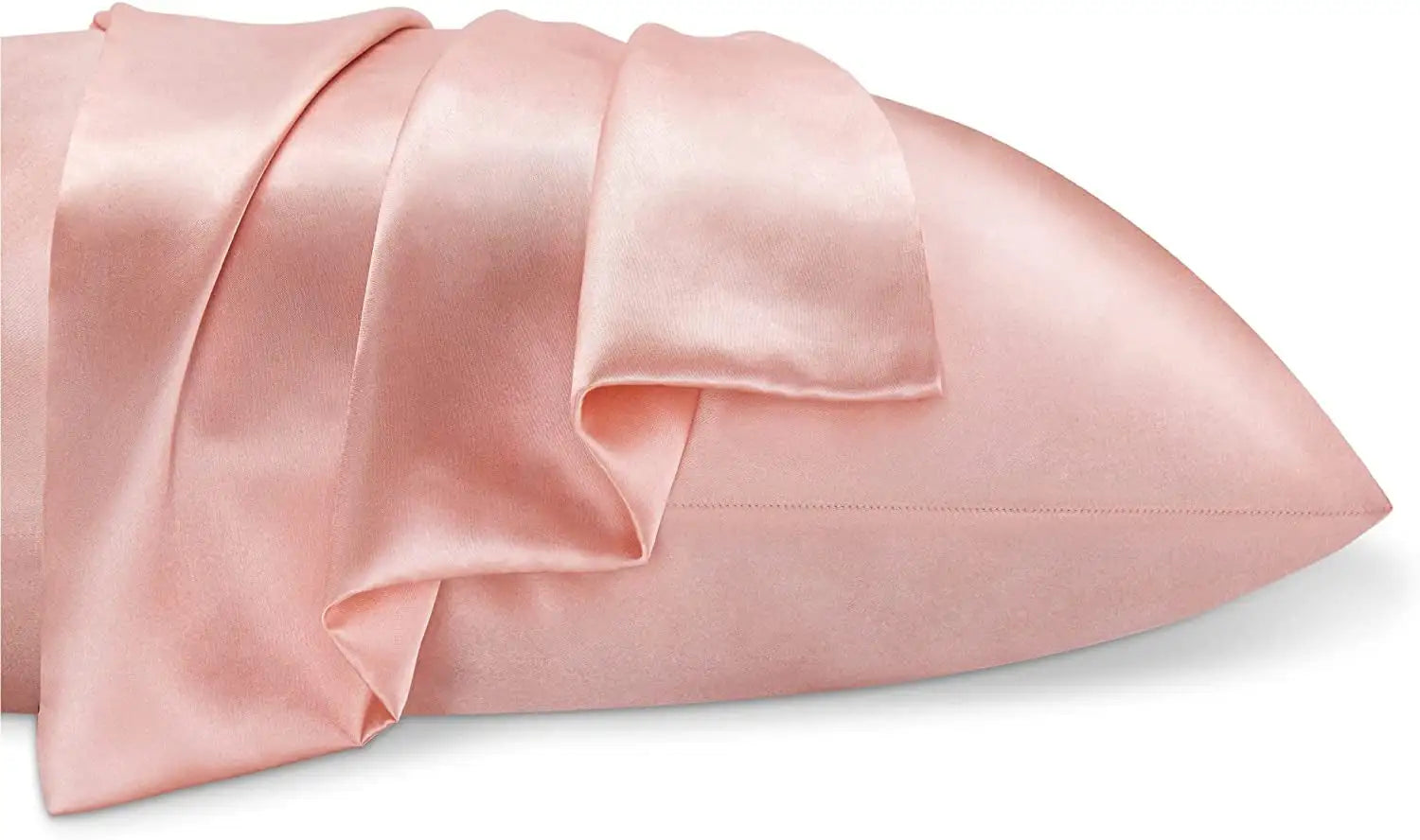 Luxury Coral Satin Silk Pillowcase Set of 2