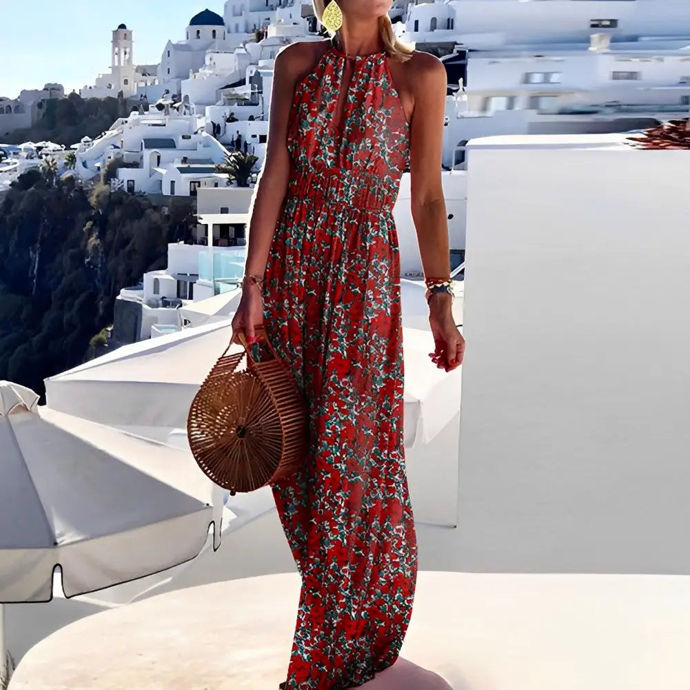 Elegant Sleeveless Boho Dress - Embrace Bohemian Charm