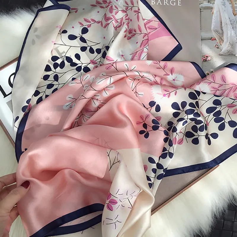 Elegant Silk Winter Scarf - Premium Lightweight Design