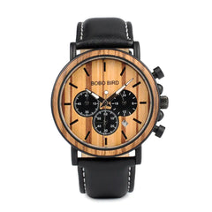 BOBO BIRD Men's Wooden Chronograph Watch - Luxury & Style
