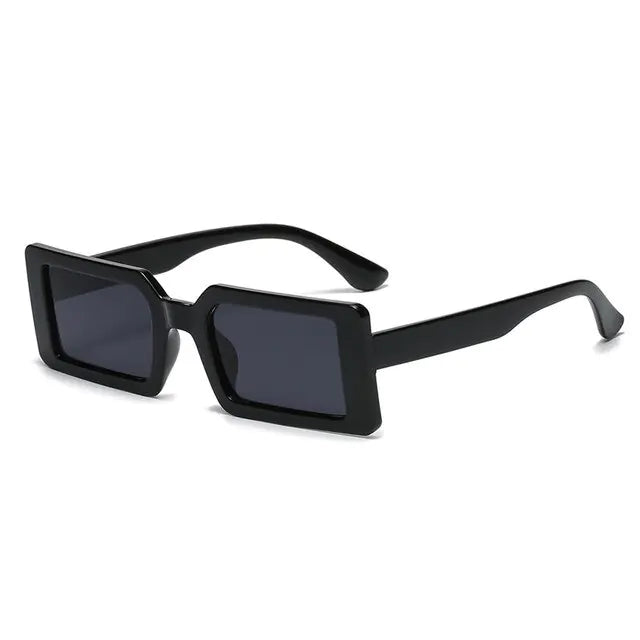 Retro Chic Rectangle Sunglasses UV400 Protection