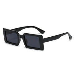 Retro Chic Rectangle Sunglasses UV400 Protection
