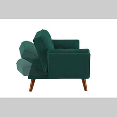 Elegant Green Linen Fabric Sofa for Modern Homes