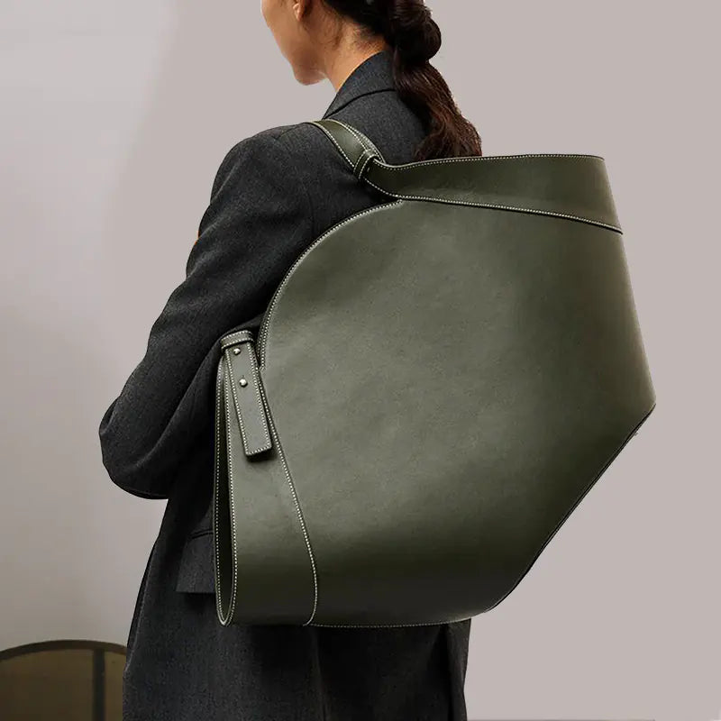 Chic Fan-Shaped Shoulder Bag | Versatile & Stylish