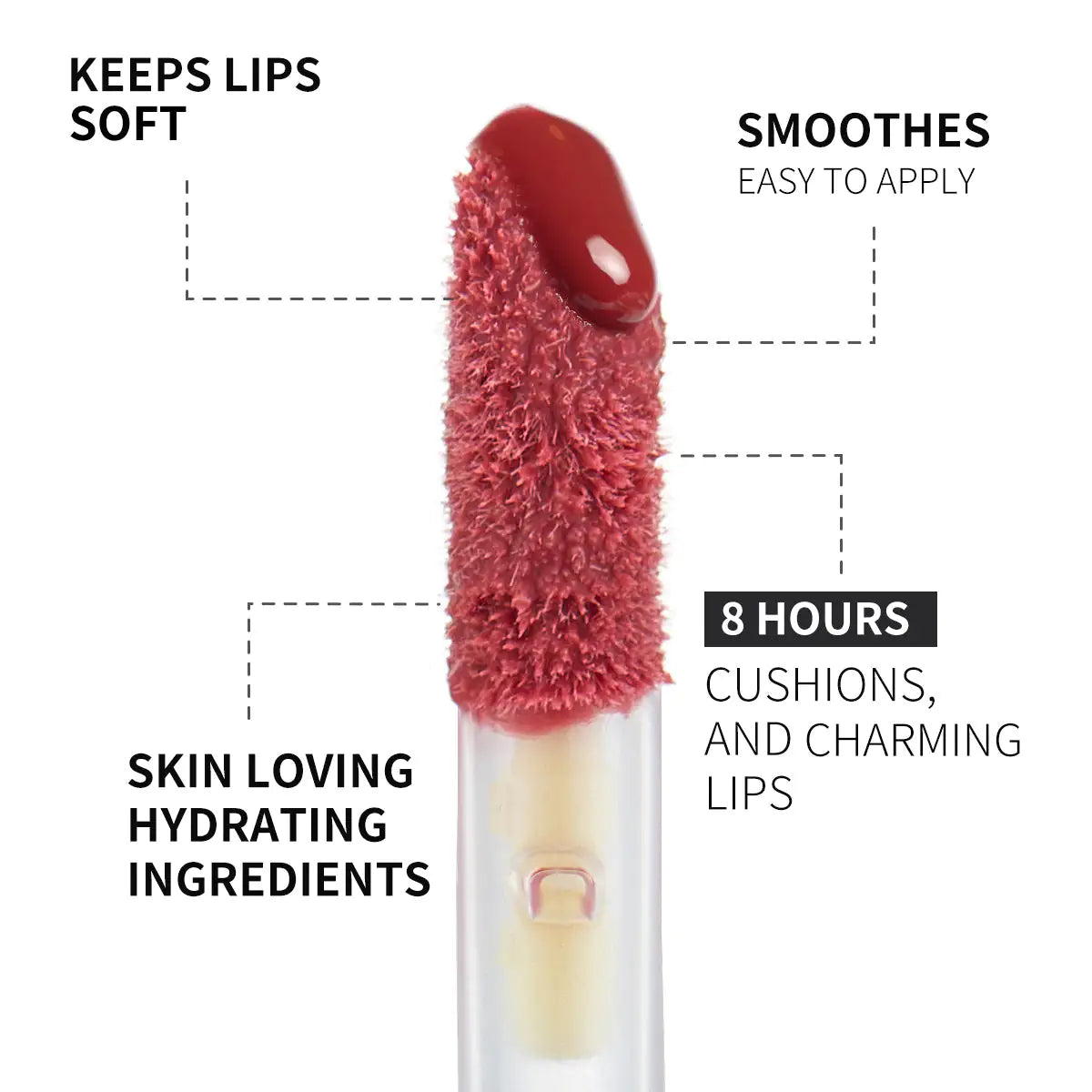 PHOFAY Rose Blooming Hydrating Lip Gloss - 3.8 ML