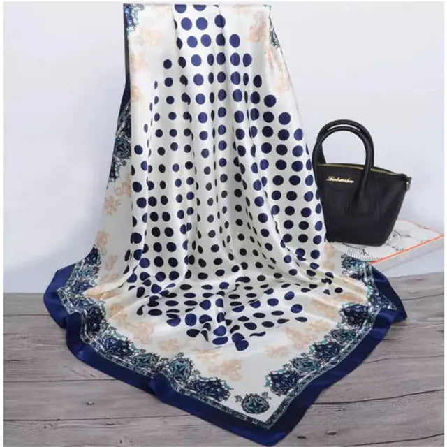 Elegant Women's Silk Scarf - Luxurious & Versatile