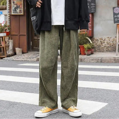 Men's Corduroy Casual Pants - Loose Fit