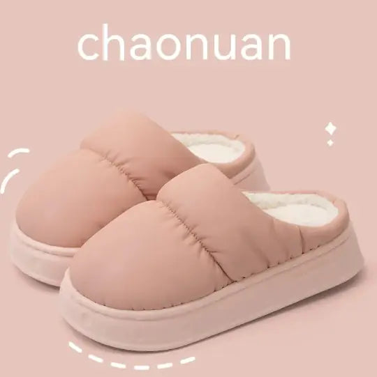 Luxurious Cotton Plush Indoor/Outdoor Slippers