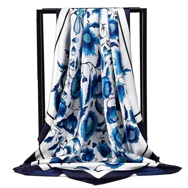 Elegant Women's Silk Scarf - Luxurious & Versatile