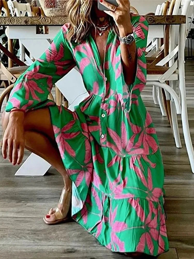 Boho Vacation Shirt Dress - Summer & Travel Ready