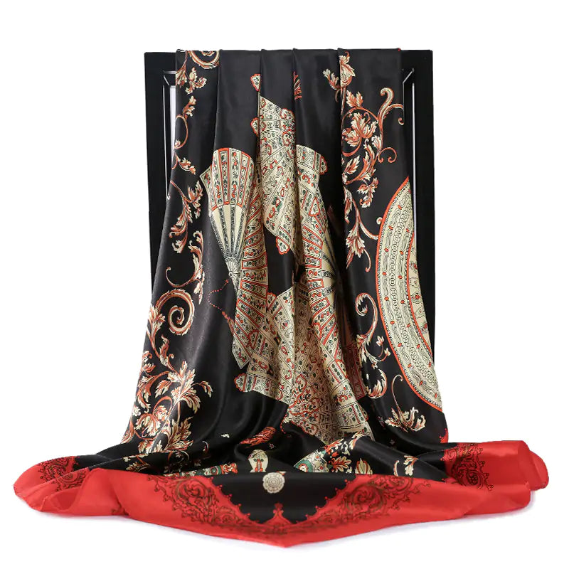 Elegant Women's Silk Scarf - Luxurious & Versatile