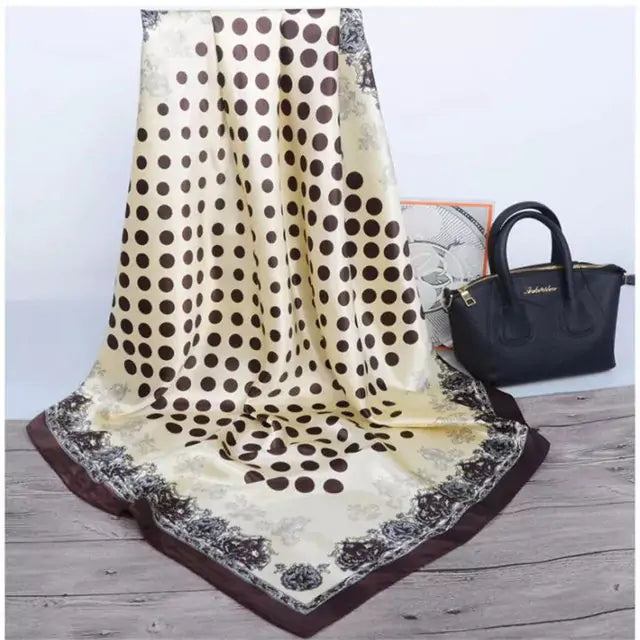 Elegant Women's Silk Scarf - Luxurious & Versatile