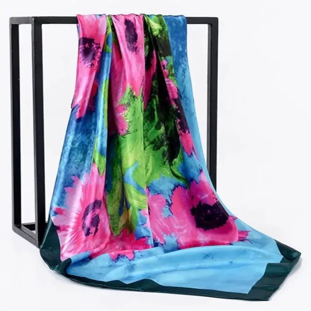 Elegant Women's Silk Scarf - Luxurious & Versatile