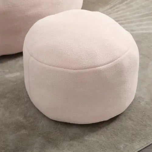 Comfy High-Pressure Foam Bean Bag Chair With Footrest - Pink