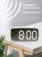 Stylish LED Mirror Alarm Clock – Modern Decor Essential