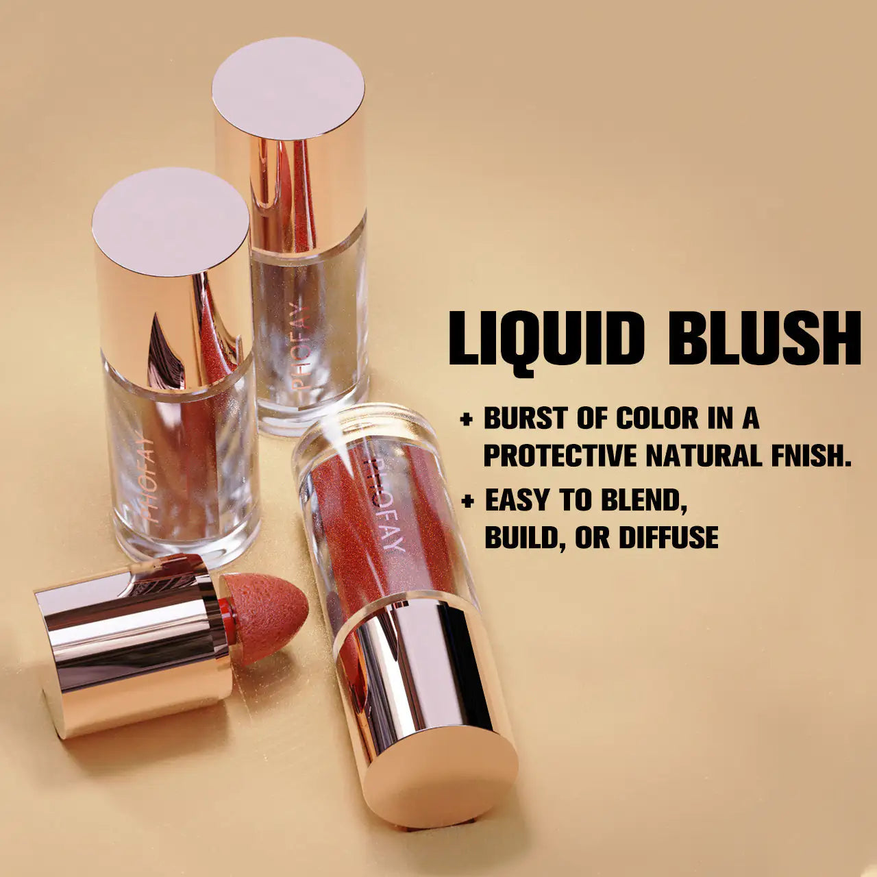 PHOFAY Matte Liquid Blush - Long-lasting & Non-greasy