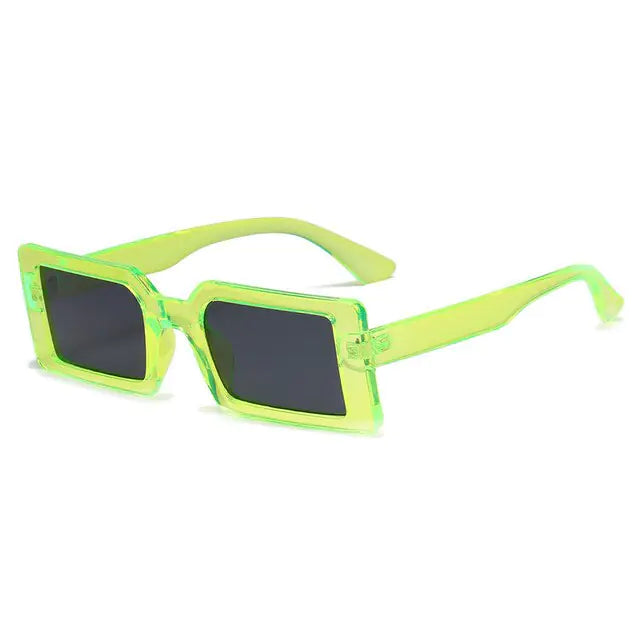 Retro Chic Rectangle Sunglasses UV400 Protection