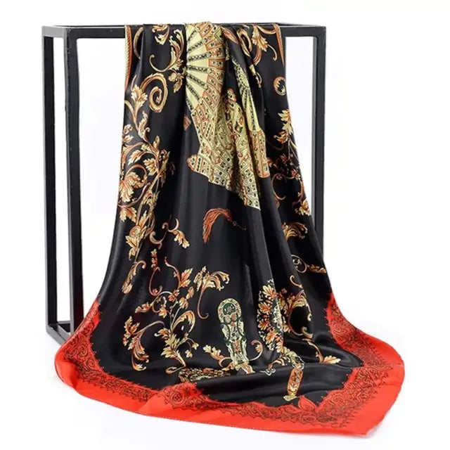 Elegant Women's Silk Scarf - Luxurious & Versatile
