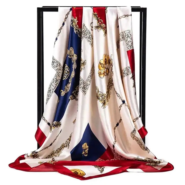 Elegant Women's Silk Scarf - Luxurious & Versatile