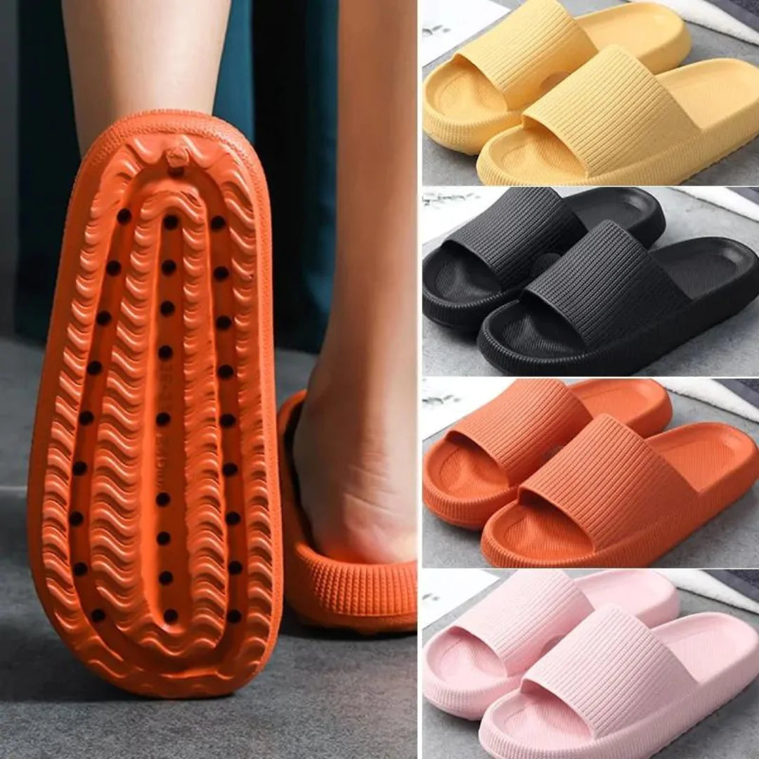 Unisex Ergonomic Cloud Pillow Slippers - Comfort and Style