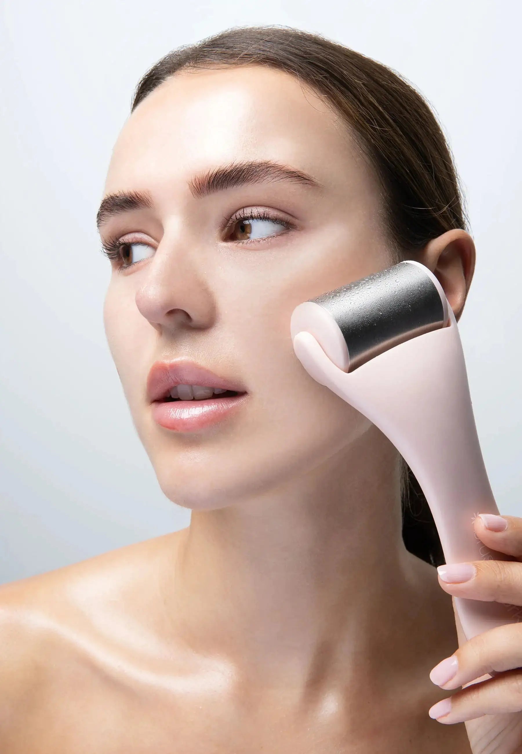 Luxury Stainless Steel Facial Massager - Cooling & Lifting Tool